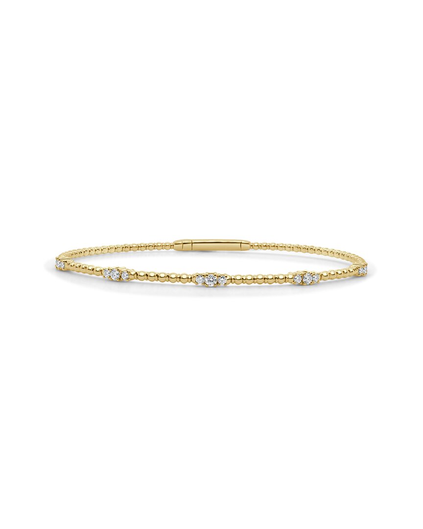 Sabrina Designs 14k Yg Diamond Flex Bangle