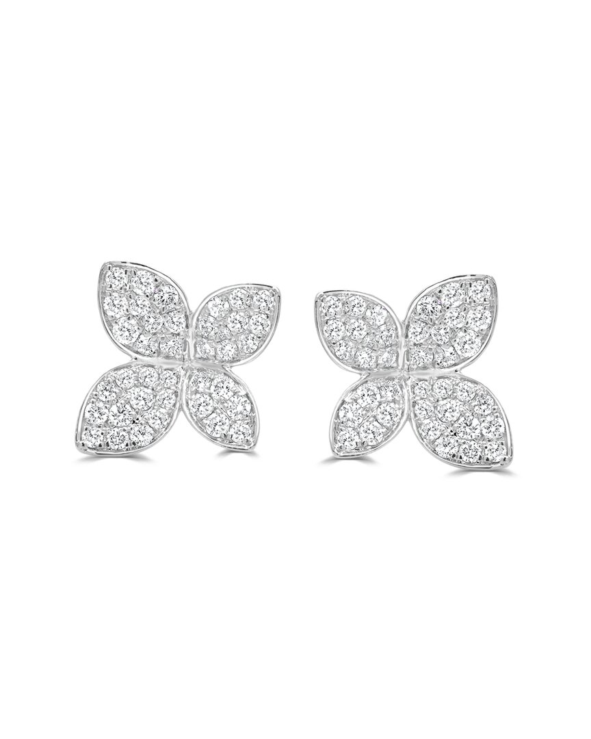Sabrina Designs 14k 3.40 Ct. Tw. Diamond Flower Earrings