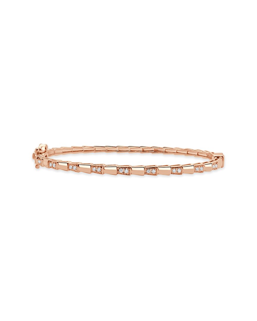 Sabrina Designs 14k Rose Gold 0.14 Ct. Tw. Diamond Bangle