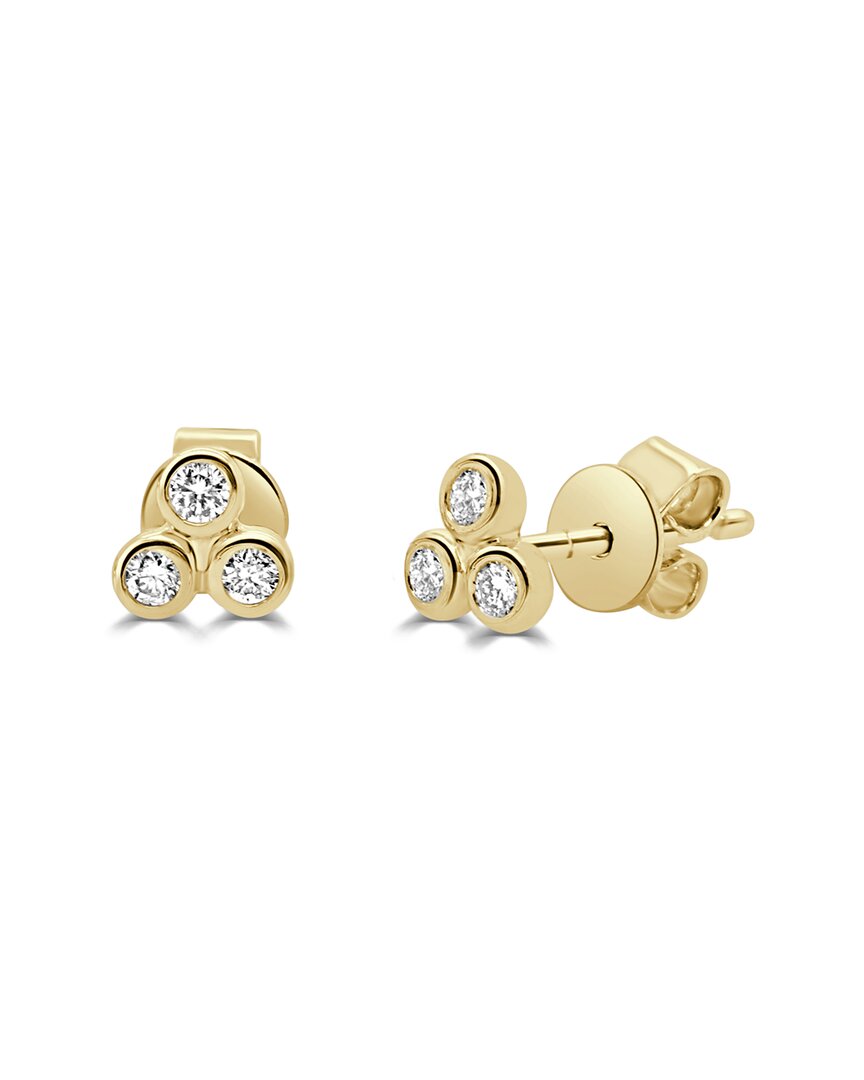 Sabrina Designs 14k 0.13 Ct. Tw. Diamond 3-stone Earrings