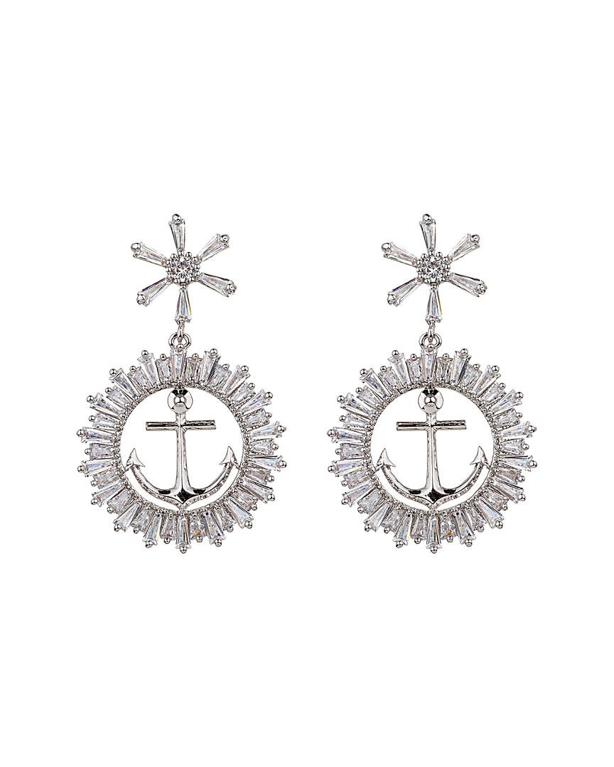 Eye Candy La Anchor Away Cz Crystal Drop Earring