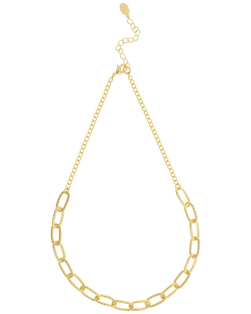 Rivka Friedman 18k Plated Curb Chain Link Necklace