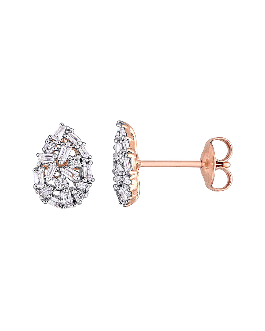 Diamond Select Cuts 14k Rose Gold 0.26 Ct. Tw. Diamond Studs