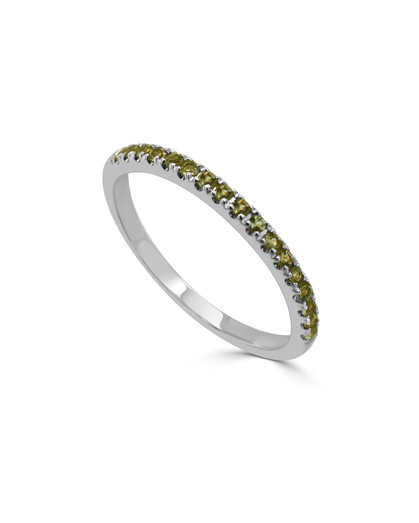 Sabrina Designs 14k 0.20 Ct. Tw. Peridot Stackable Half-eternity Birthstone Ring