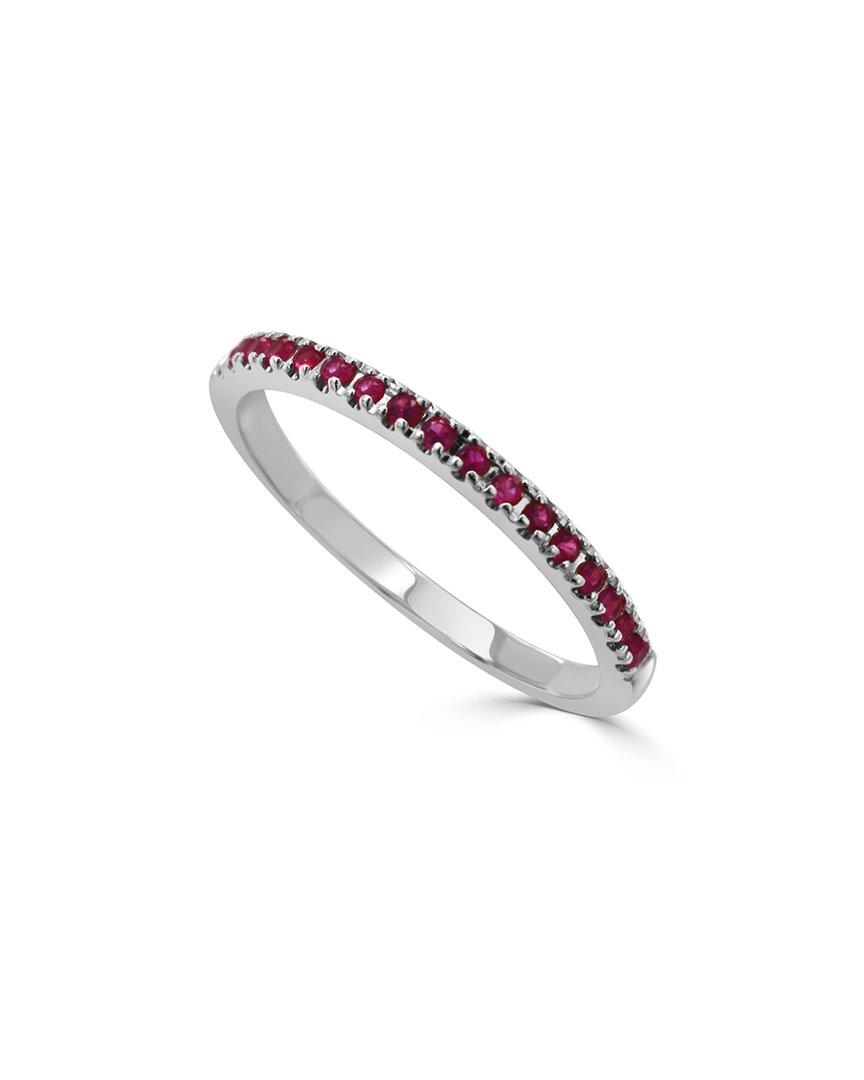 Sabrina Designs 14k 0.23 Ct. Tw. Ruby Stackable Half-eternity Birthstone Ring