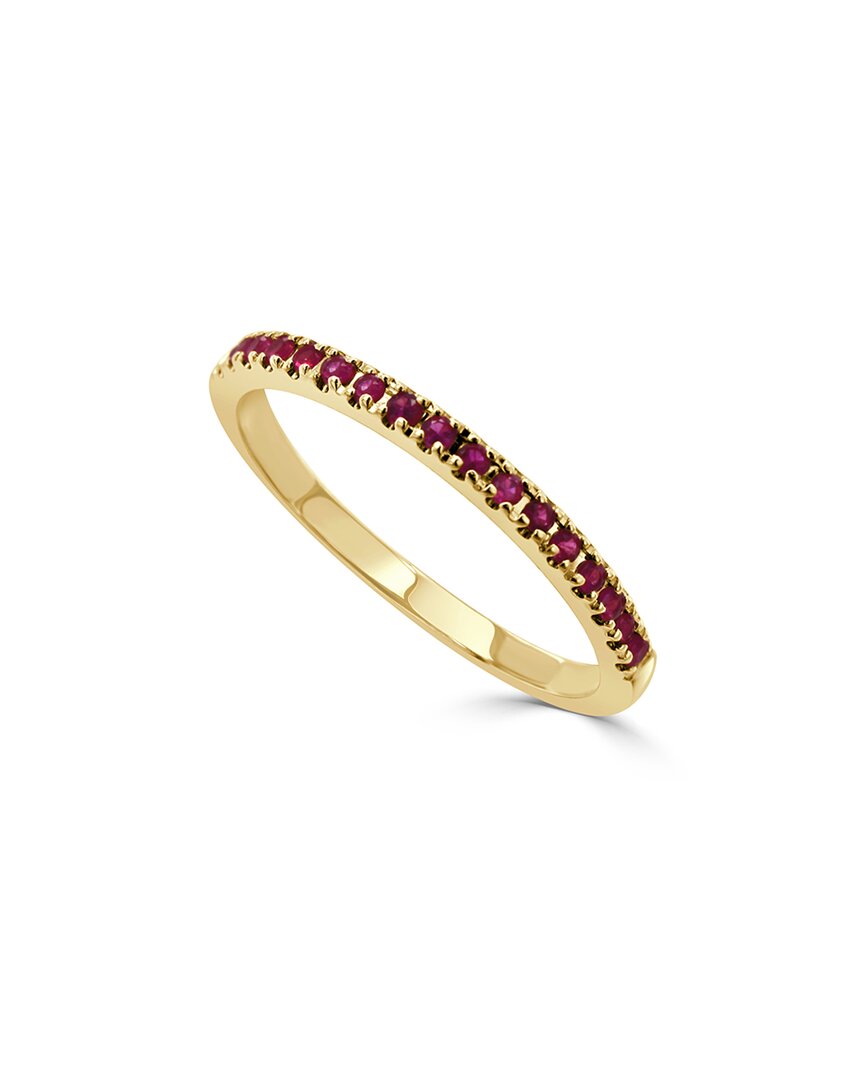 Sabrina Designs 14k 0.23 Ct. Tw. Ruby Stackable Half-eternity Birthstone Ring