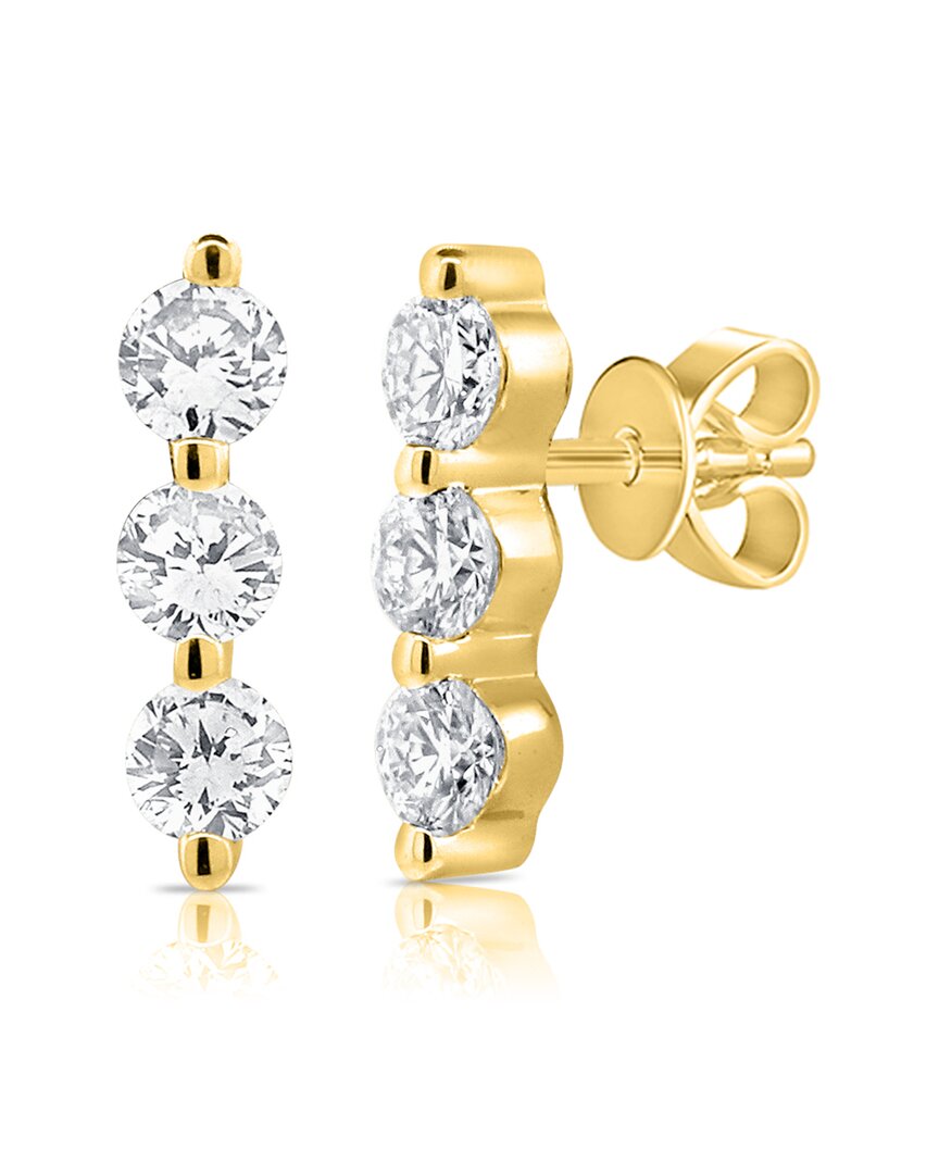 Sabrina Designs 14k 0.20 Ct. Tw. Diamond Bar Studs