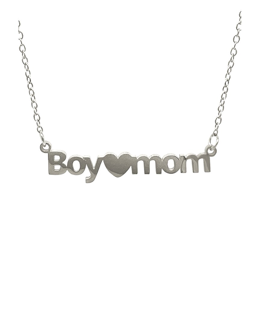 Adornia 14k Plated Boy Mom Necklace In Metallic