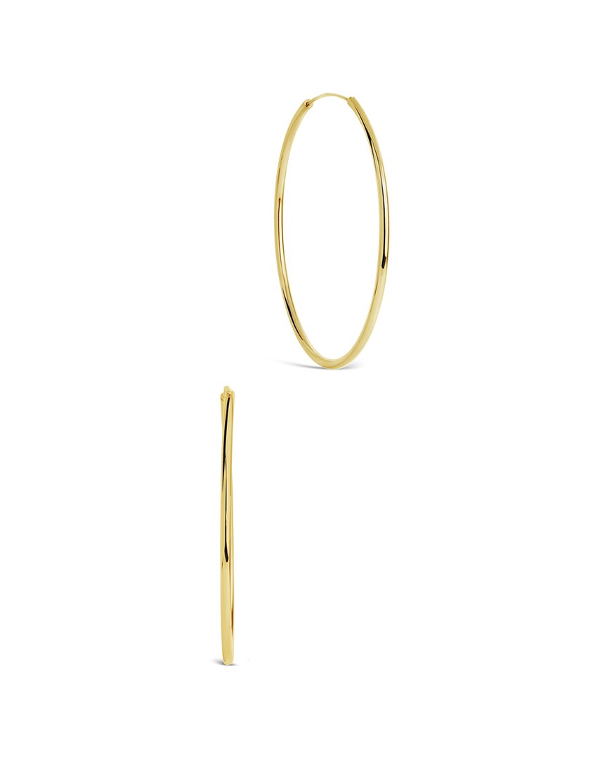 Sterling Forever 14k Plated Hoops