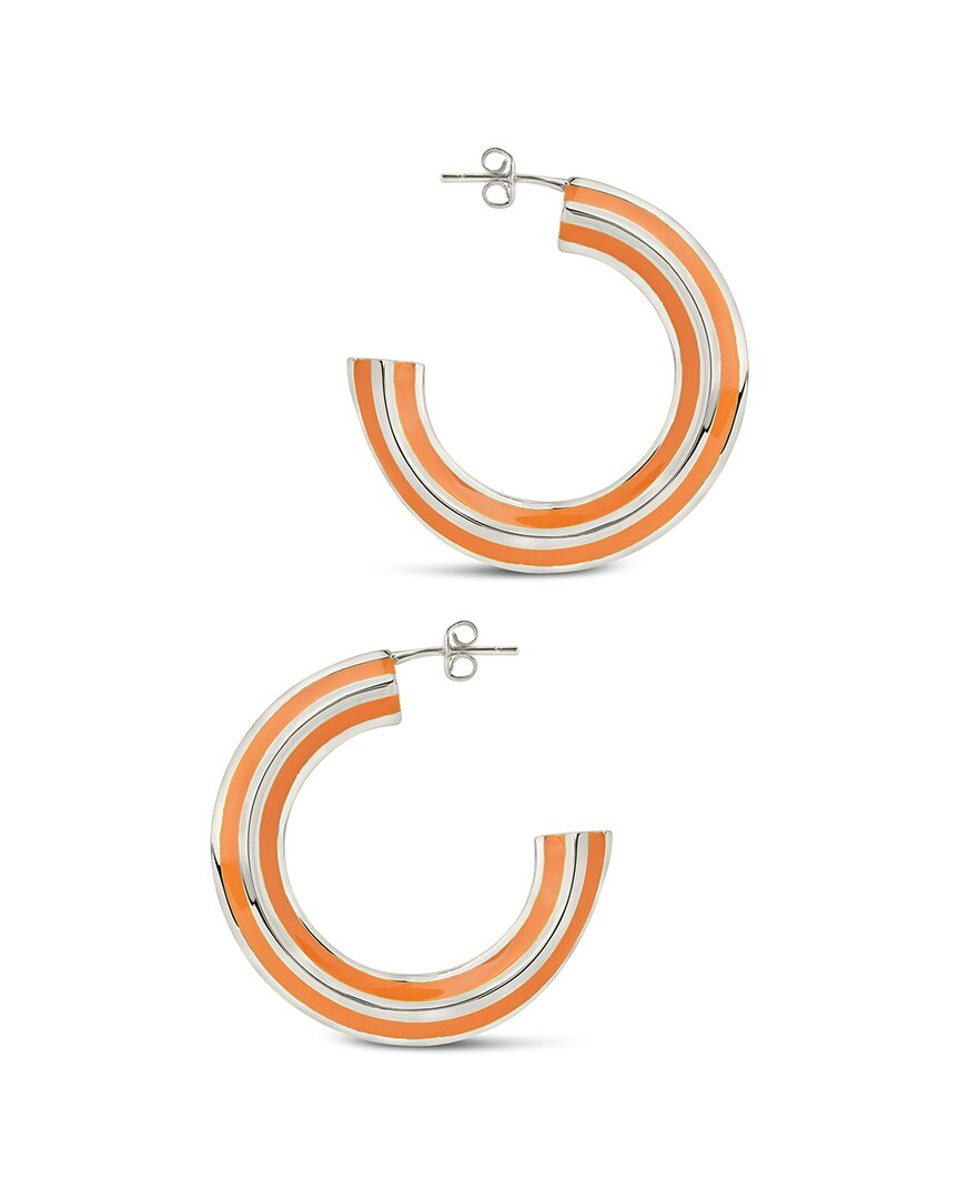 Sterling Forever Faven Hoops