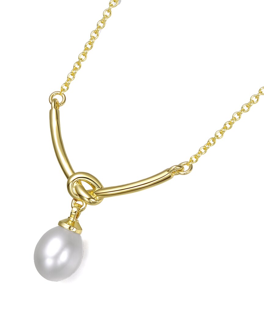 Genevive 14k Pearl Chain Necklace