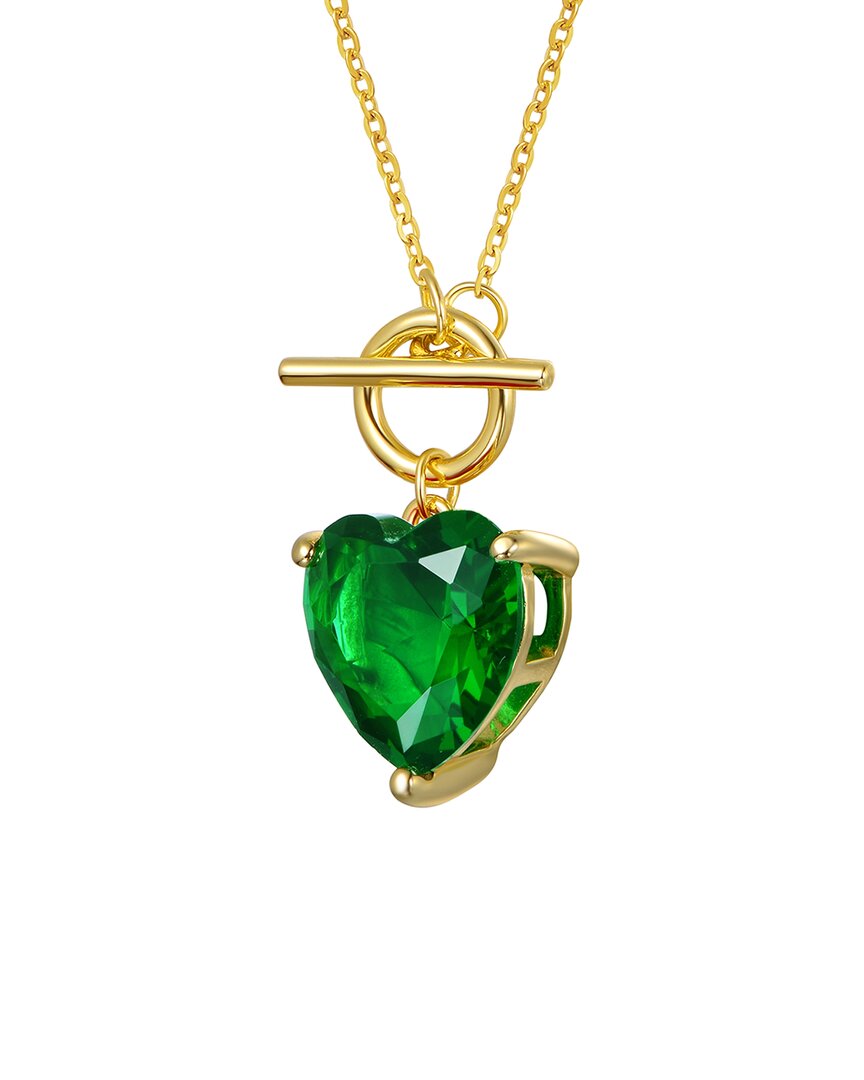 Genevive 14k Diamond Cz Chain Necklace