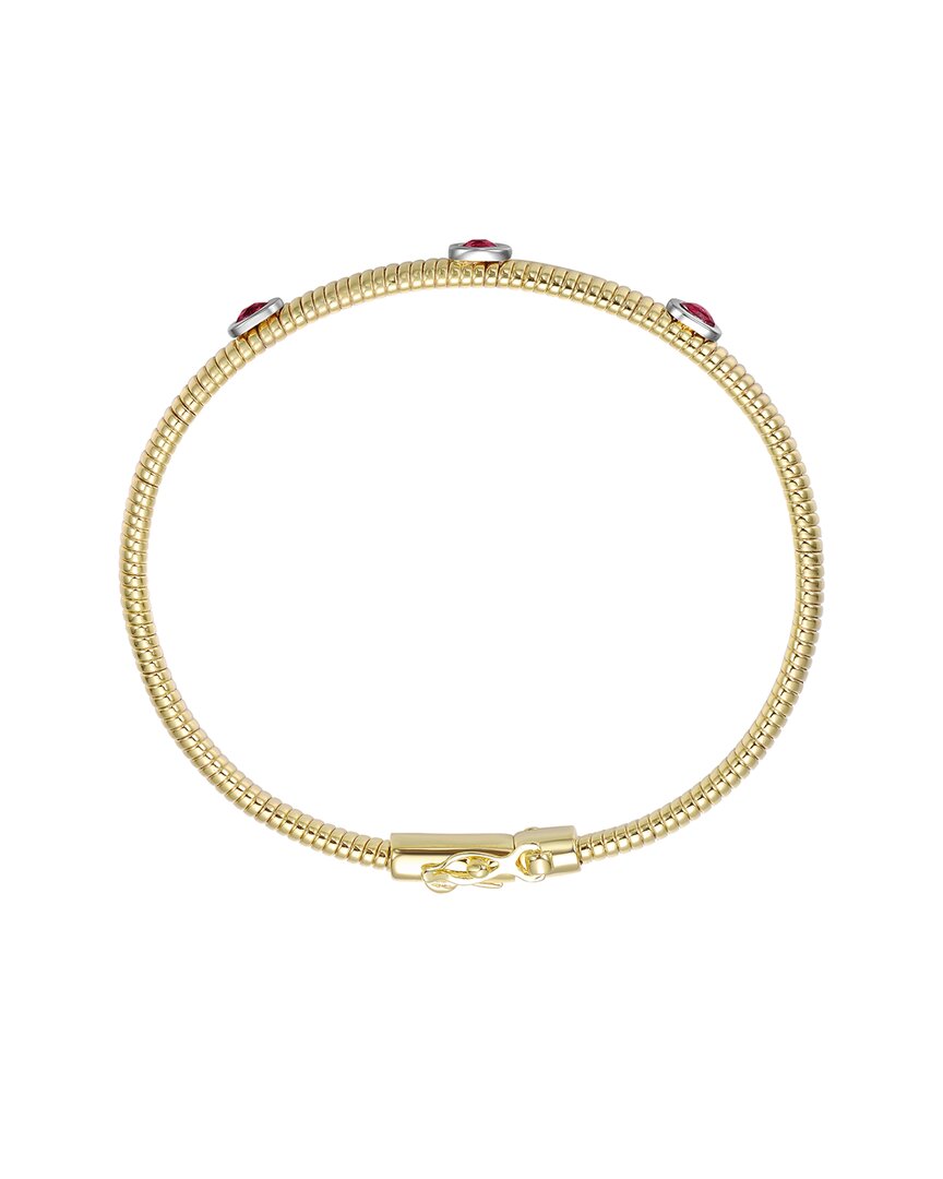 Rachel Glauber 14k Diamond Cz Bangle Bracelet