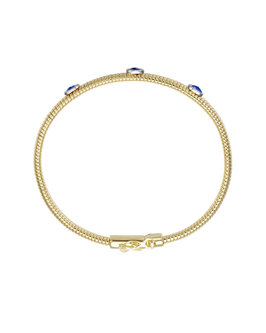 Rachel Glauber 14k Diamond Cz Bangle Bracelet