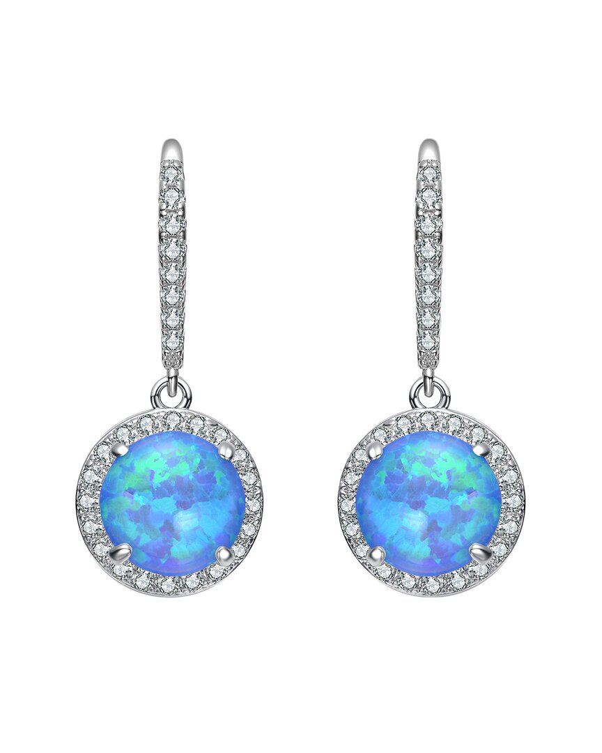Rachel Glauber Diamond Cz Dangle Earrings