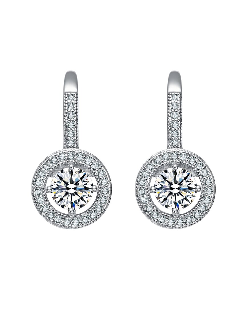 Rachel Glauber Diamond Cz Dangle Earrings
