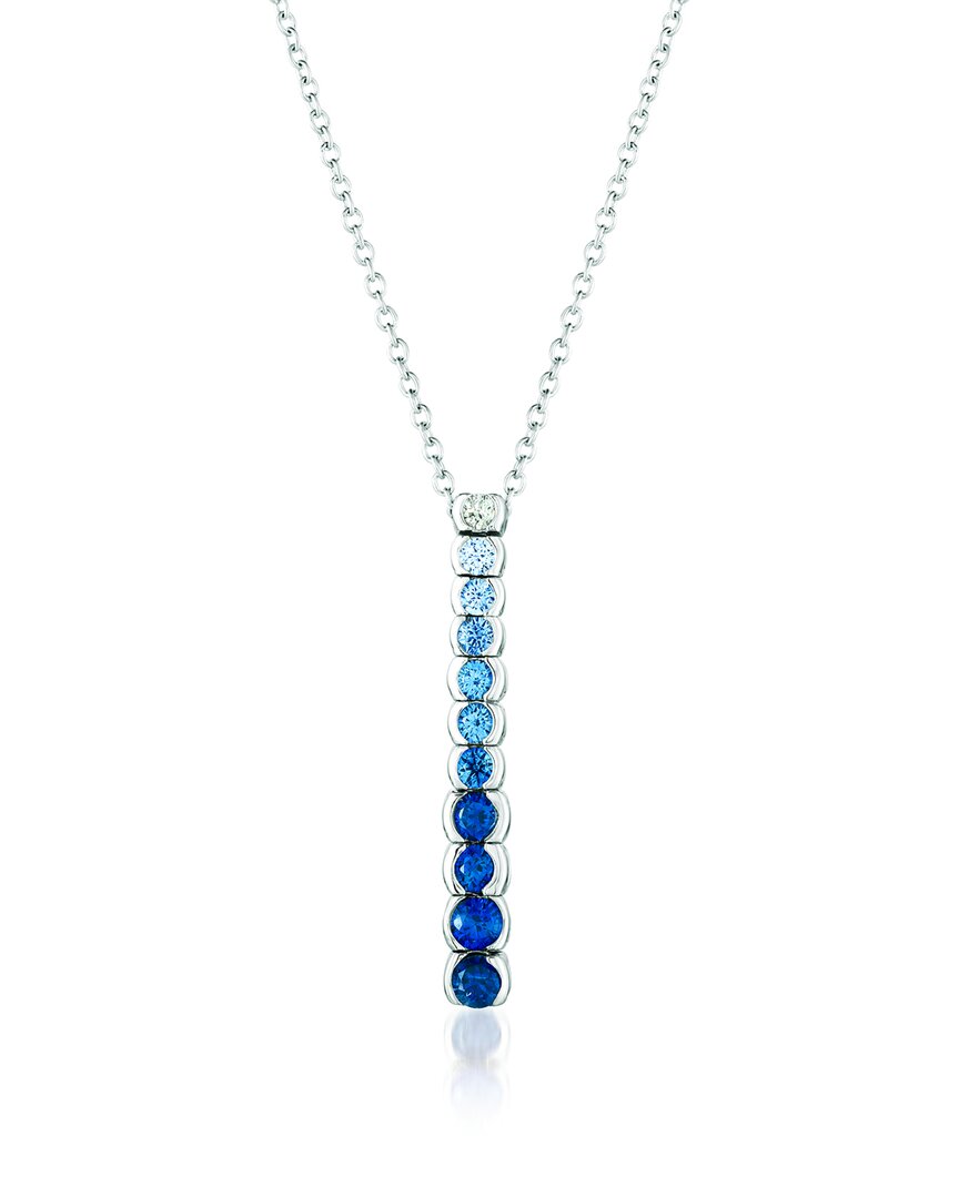 Le Vian 14k 0.42 Ct. Tw. Diamond & Sapphire Pendant Necklace