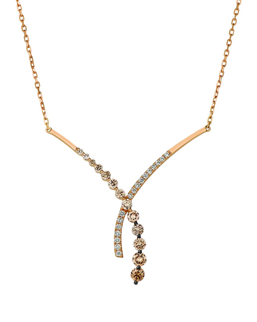 Le Vian 14k Rose Gold 1.17 Ct. Tw. Diamond Pendant