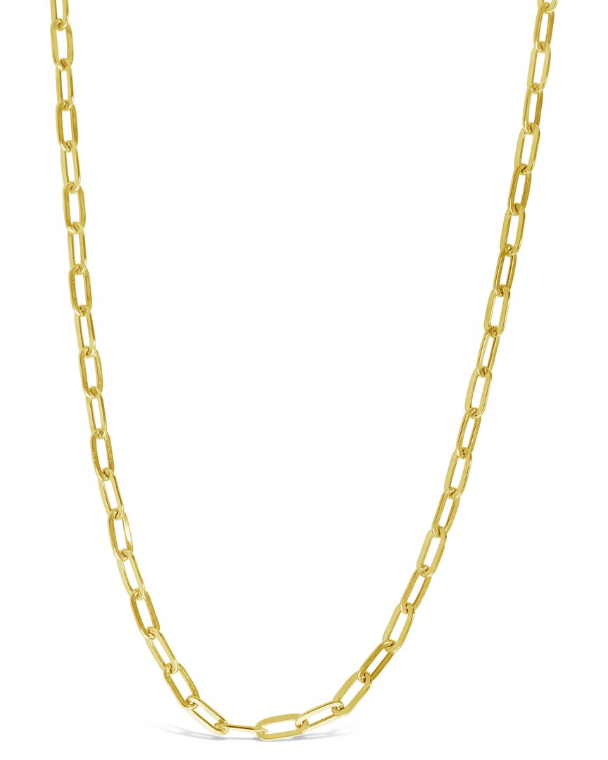 Sf Fine 14k Elongated Paperclip Chain Necklace