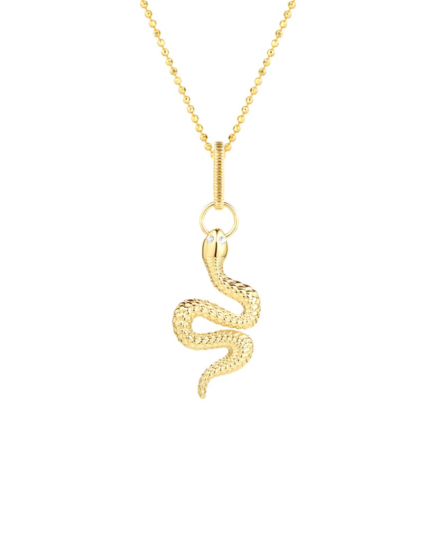 Gabi Rielle 14k Over Silver Cz Stackable Necklace