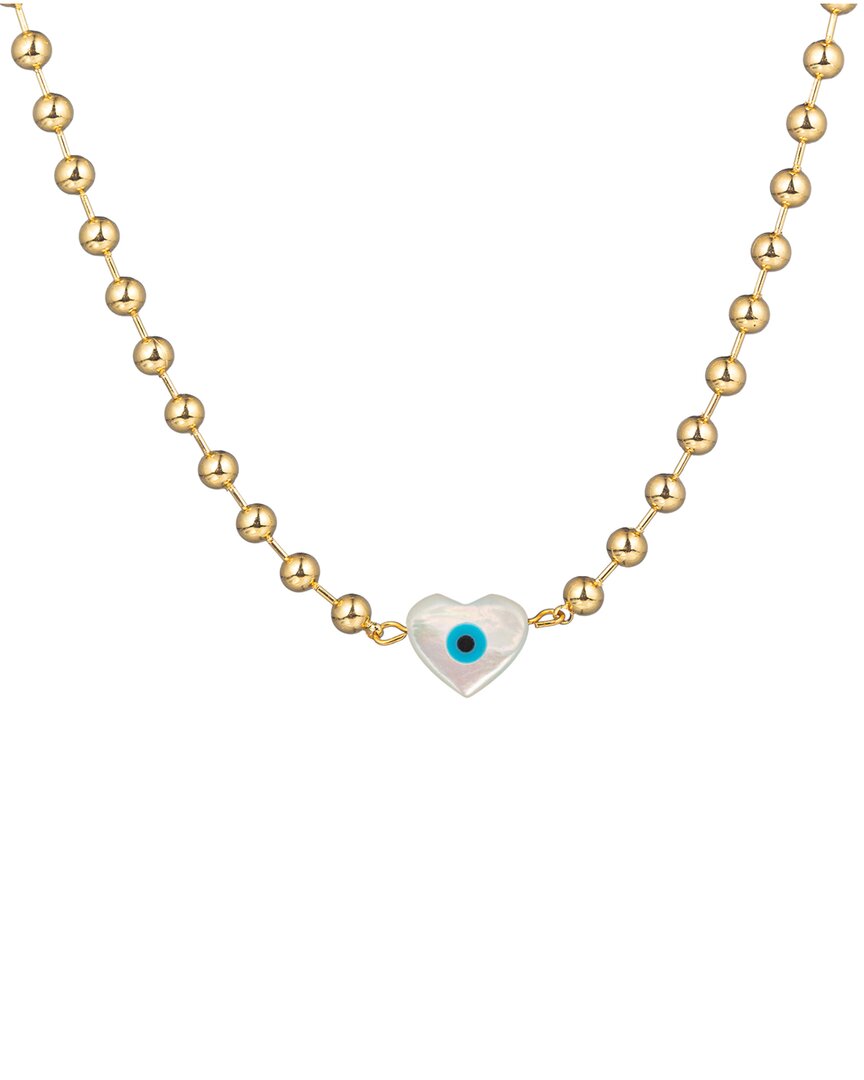 Eye Candy La The Luxe Collection Titanium Eye Heart Pendant Necklace