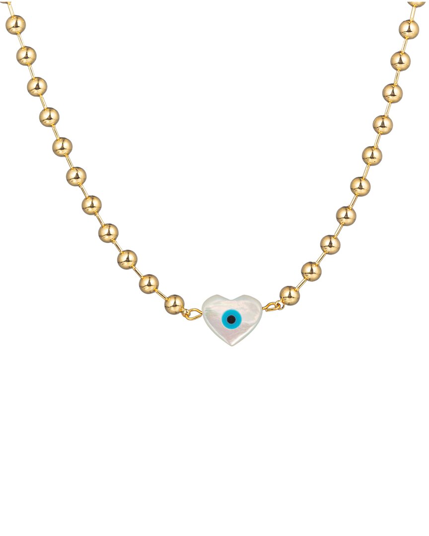 Eye Candy La The Luxe Collection Titanium Shell Eye Pendant Necklace