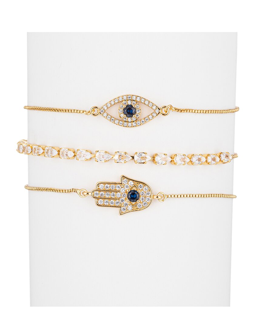 Eye Candy La The Luxe Collection Cz Madeleine Cuff Bracelet Set