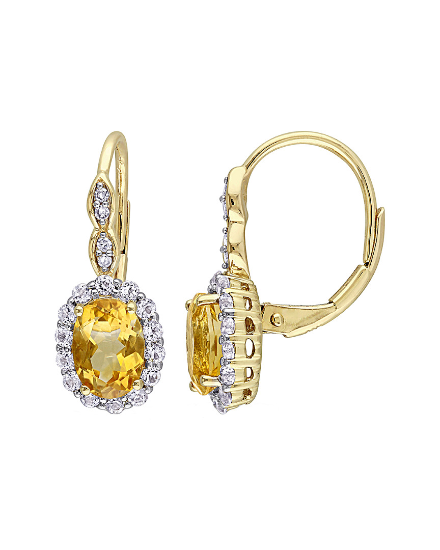 Rina Limor 14k 2.28 Ct. Tw. Diamond & Gemstone Earrings