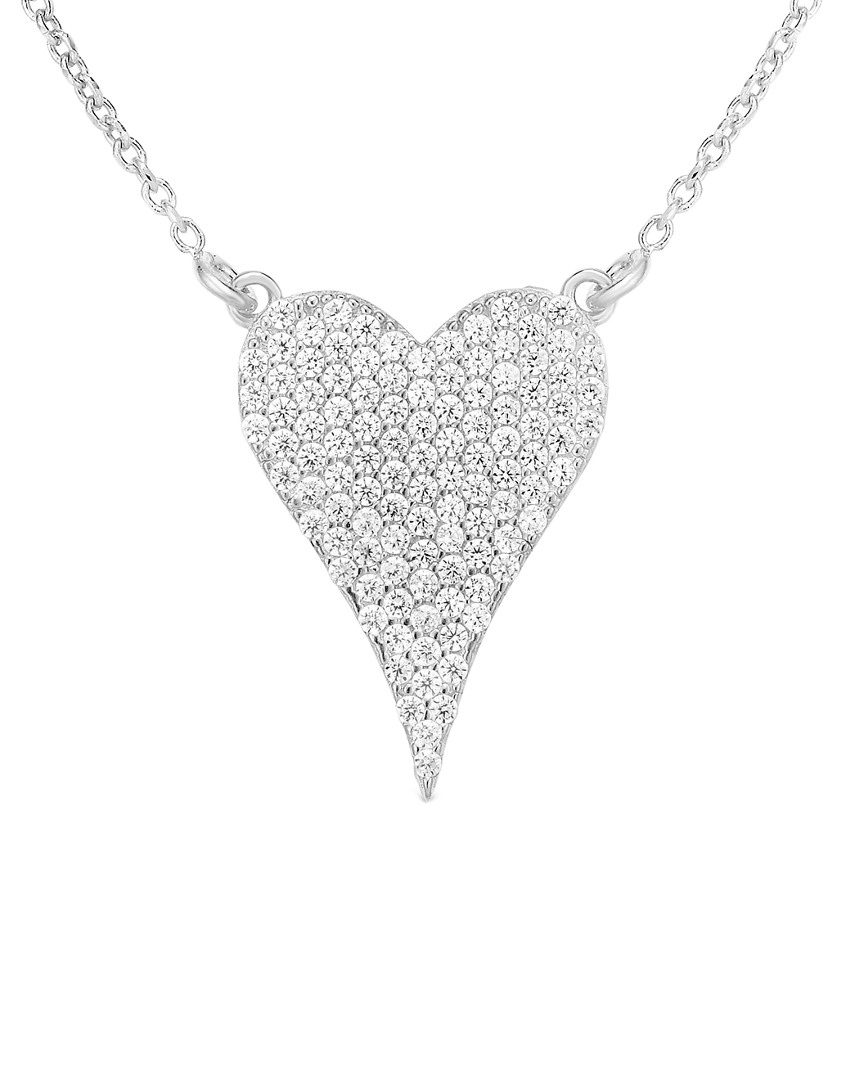 Sphera Milano 18k Over Silver Cz Necklace