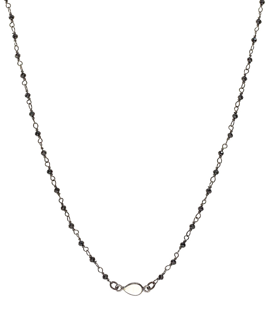 Adornia Rosary Bead Choker Necklace