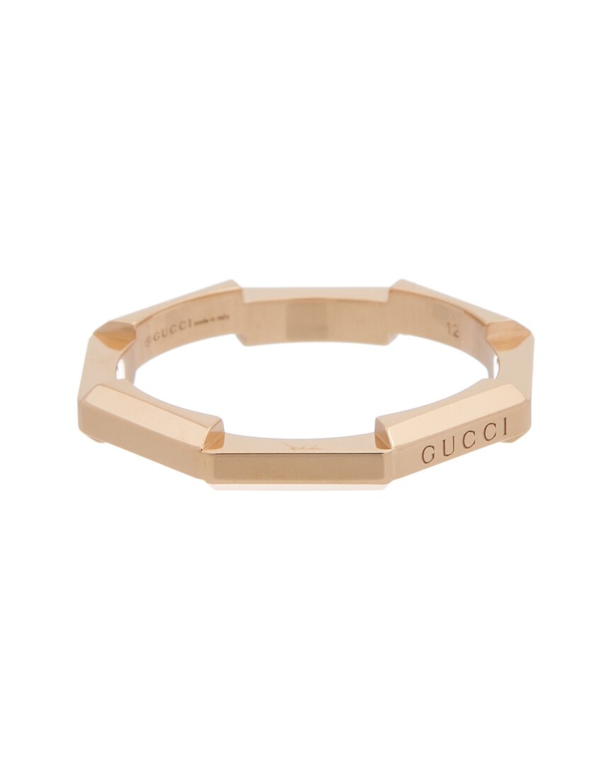 GUCCI GUCCI LINK TO LOVE 18K ROSE GOLD RING