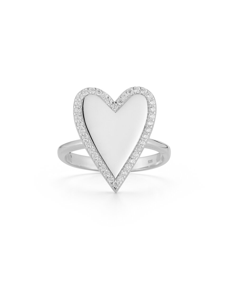 Glaze Jewelry Silver Heart Ring