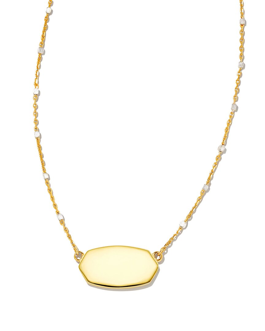 Kendra Scott Elisa Metal Satellite 18k Over Silver Pendant Necklace