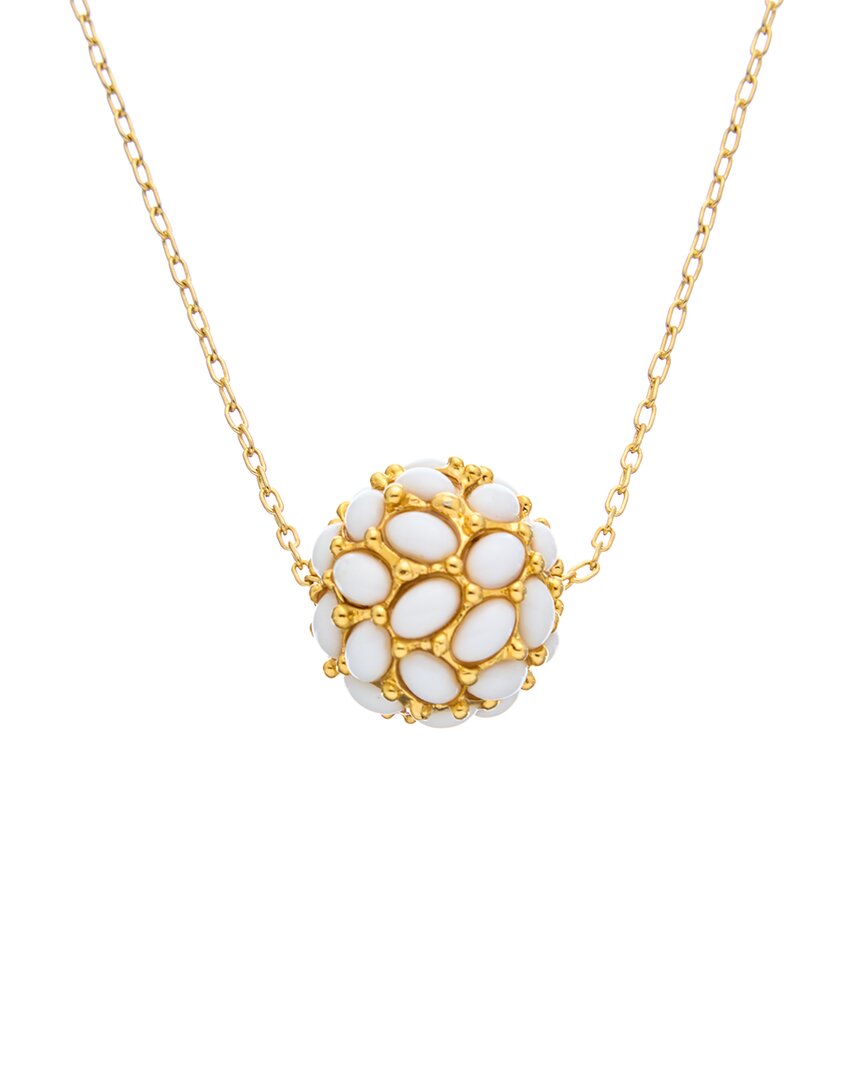 Kenneth Jay Lane Plated Pendant Necklace In Gold