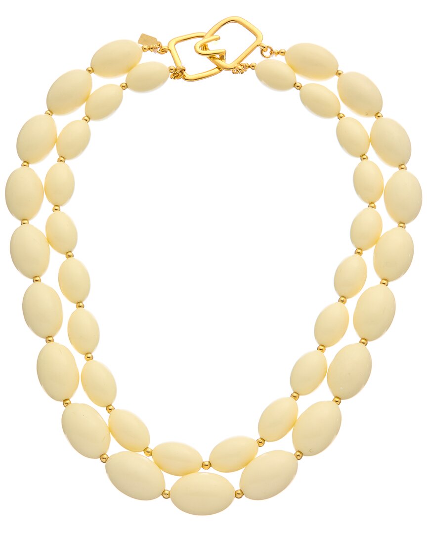 Kenneth Jay Lane Plated Layered Necklace In Gold
