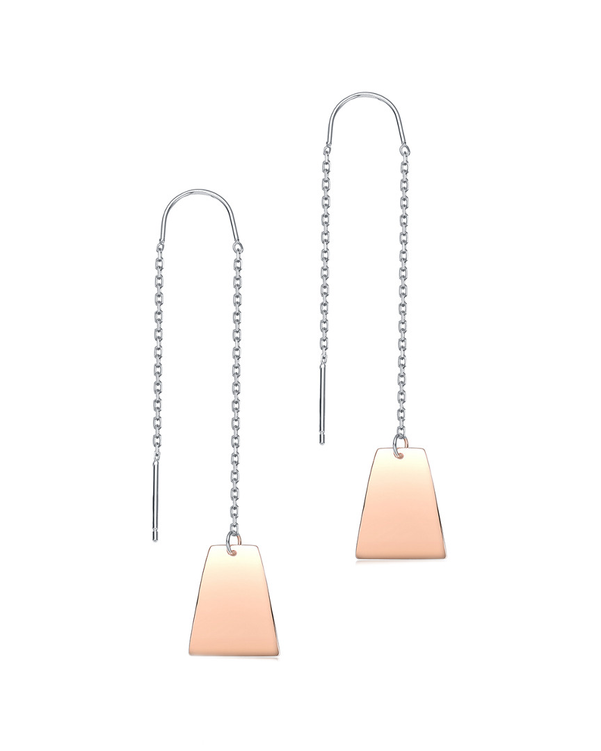 Genevive 18k Rose Gold Vermeil Earrings