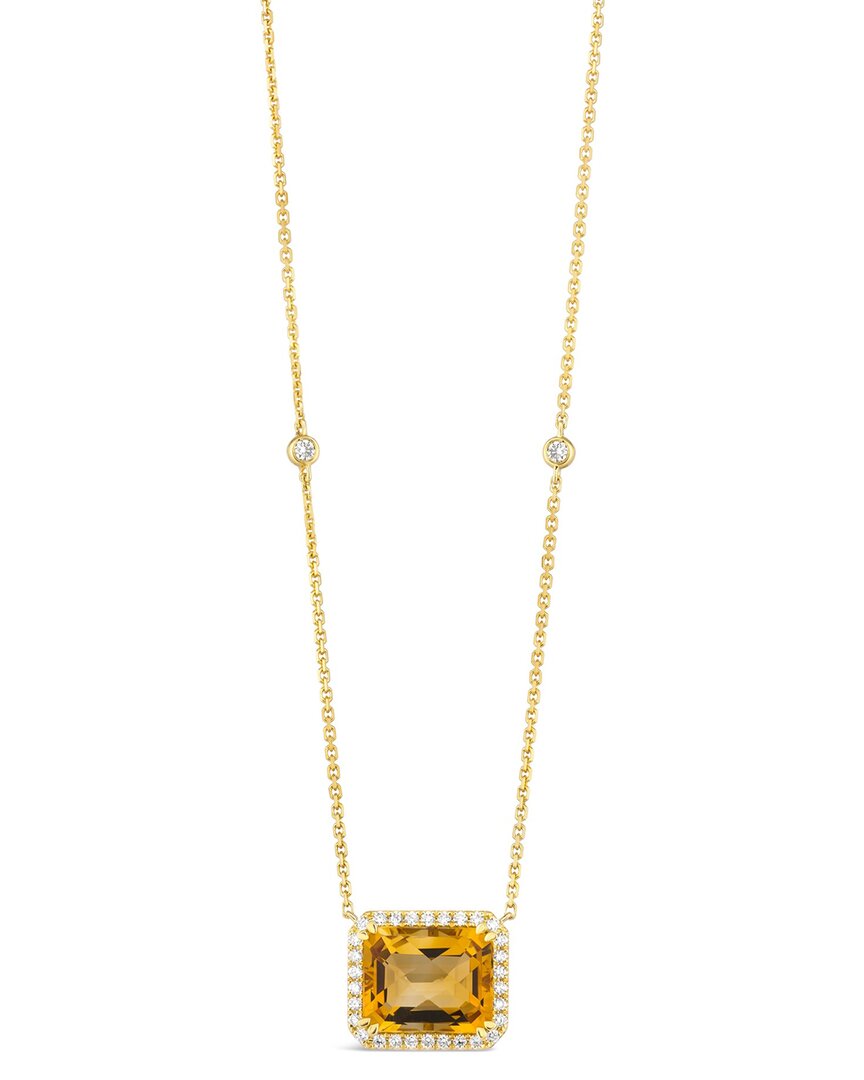 Le Vian ® Cinnamon Citrine® 14k 4.06 Ct. Tw. Diamond & Citrine Adjustable Necklace