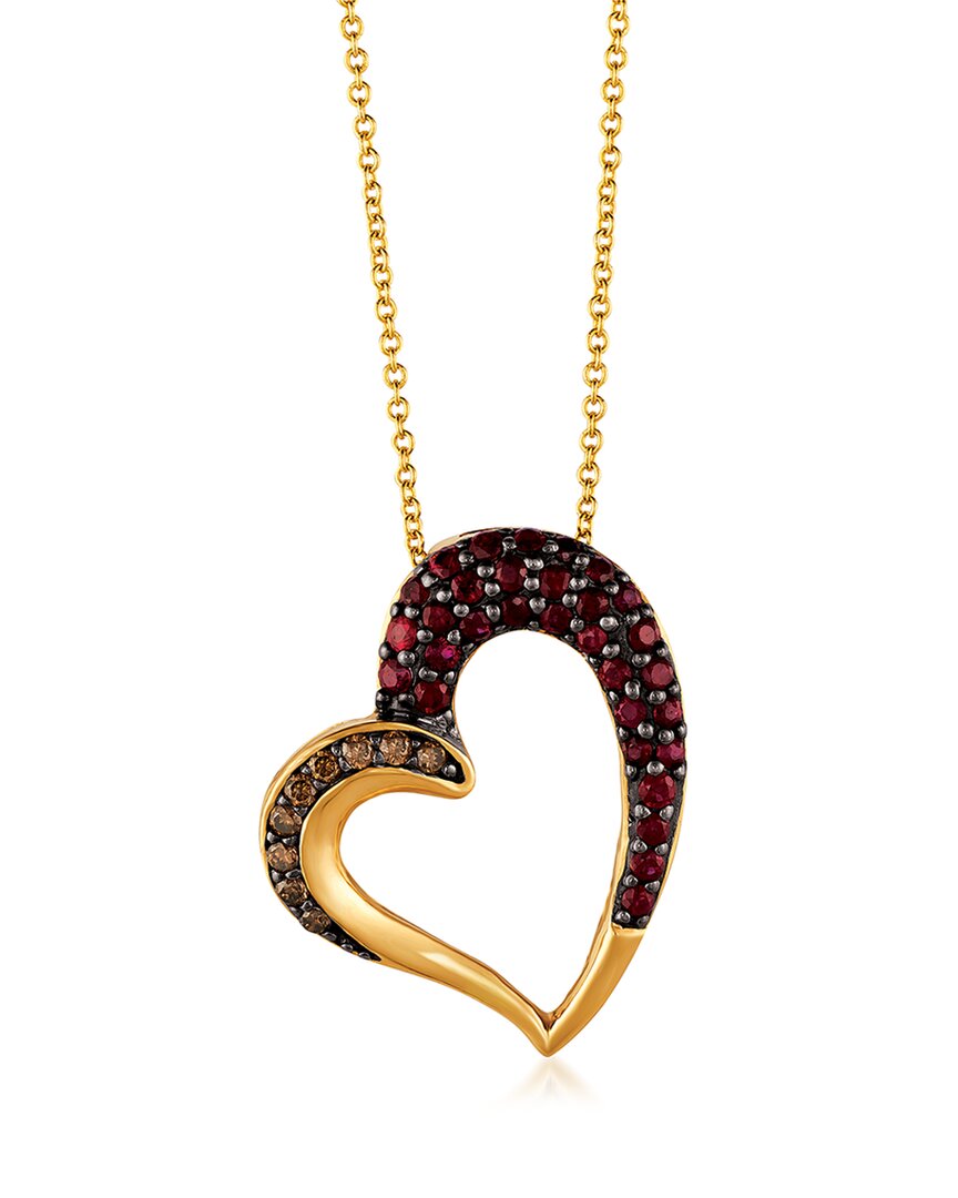 Le Vian ® Passion Ruby™ 14k 0.62 Ct. Tw. Diamond & Ruby Heart Pendant