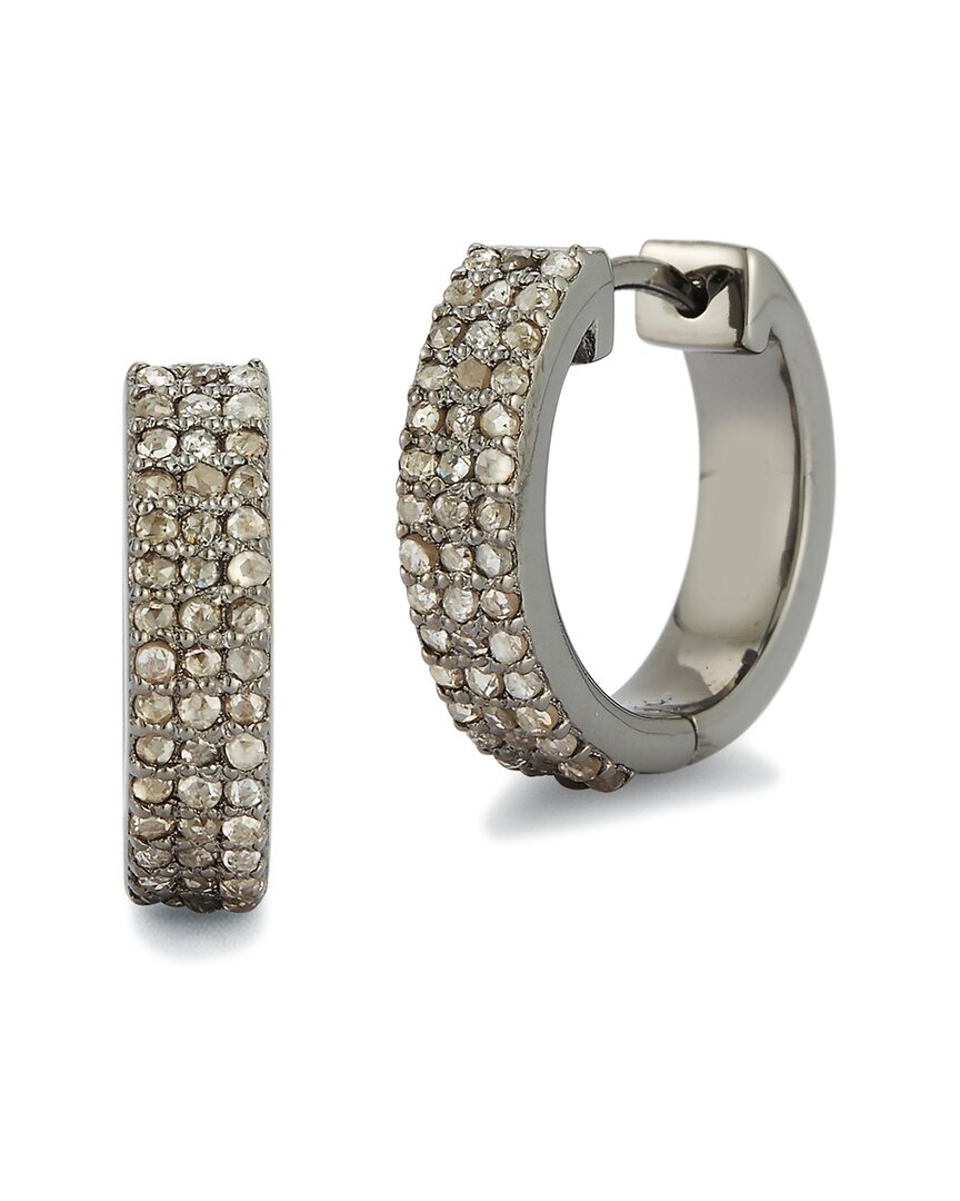 Banji Jewelry Silver 0.57 Ct. Tw. Diamond Earrings