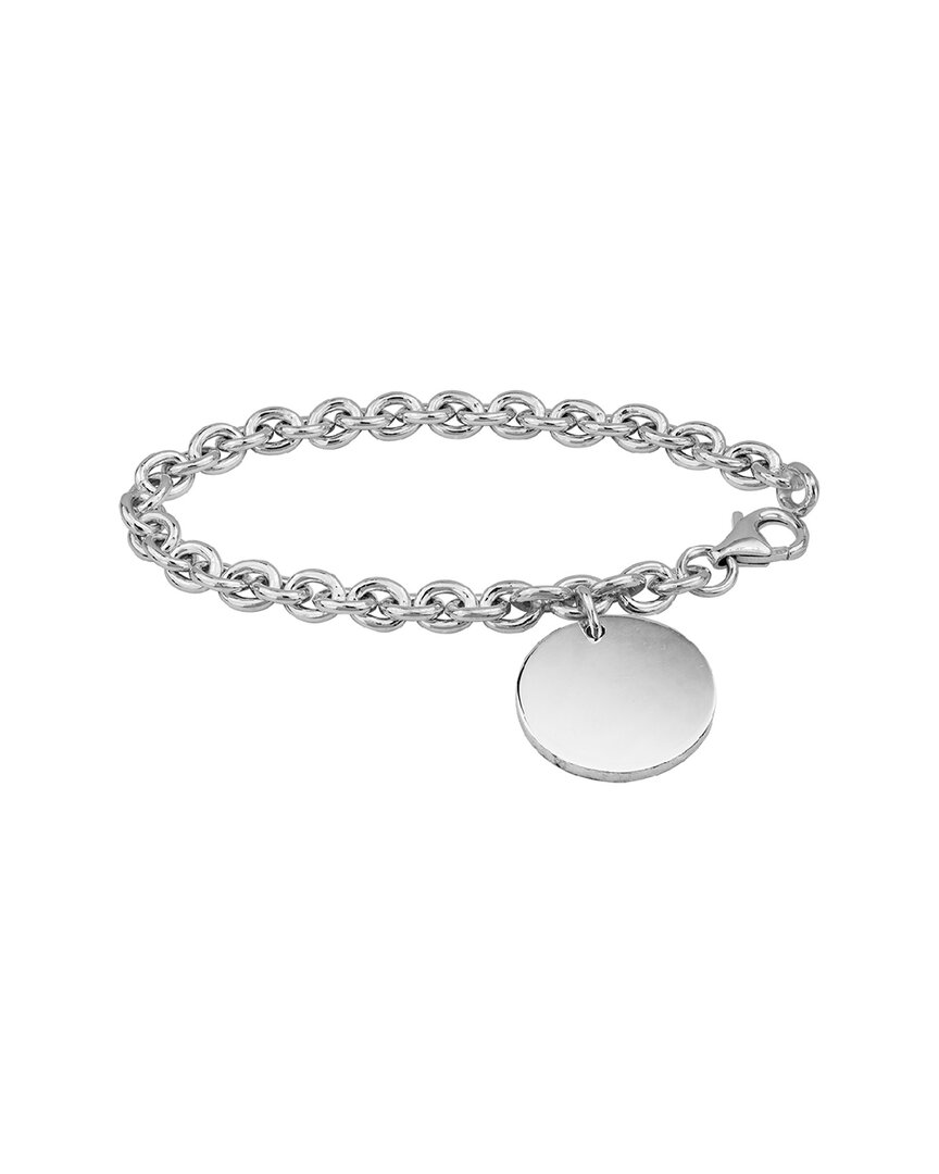 Italian Silver Chain Link Bracelet
