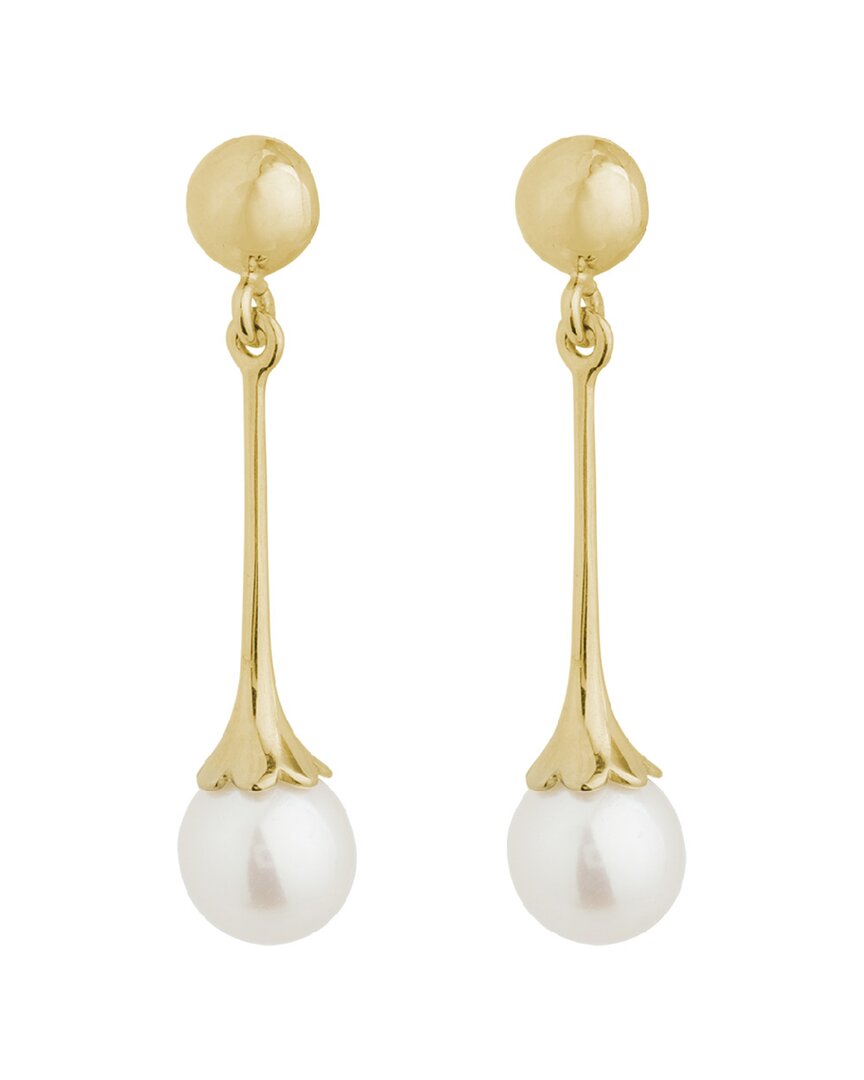 Pearls 14k 6.5mm Pearl Drop Earrings