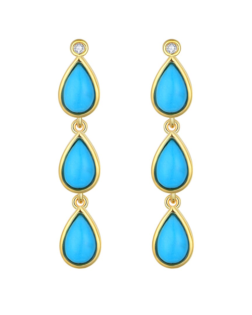 Kai Fine Jewelry 14K 1.43 ct. tw. Diamond & Turquoise Drop Earrings