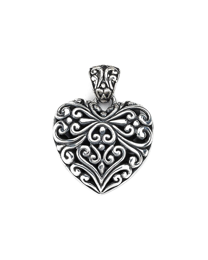 Samuel B. Sterling Silver Filigree Heart Pendant