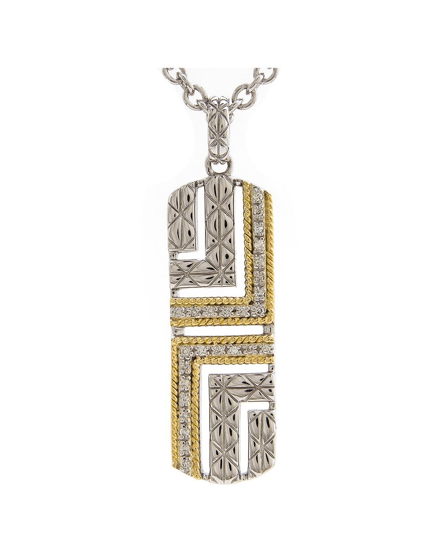Andrea Candela Laberinto 18k & Silver 0.14 Ct. Tw. Diamond Necklace