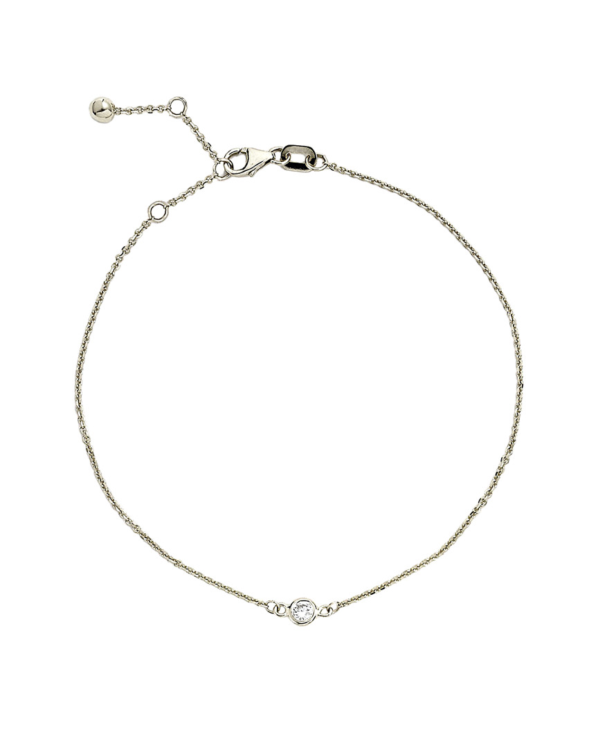 Suzy Levian 14k 0.10 Ct. Tw. Diamond Bracelet