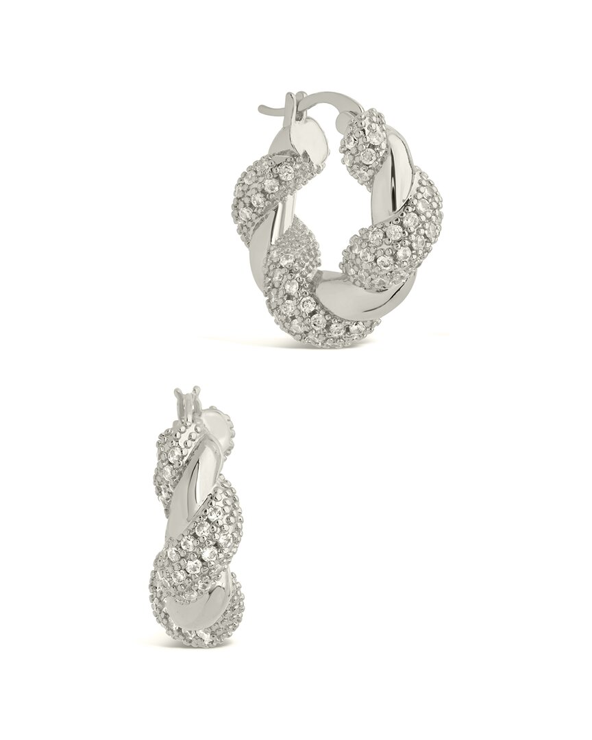 Sterling Forever Florence Hoops
