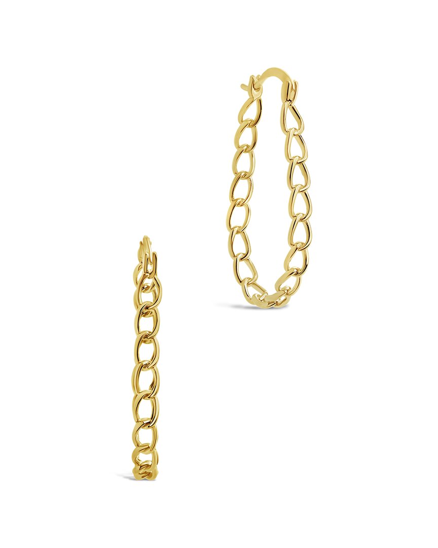 Sterling Forever 14k Plated Statement Hoops