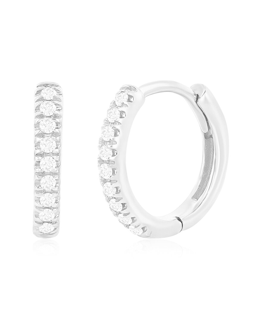 Nephora 14k 0.06 Ct. Tw. Diamond Huggie Earrings