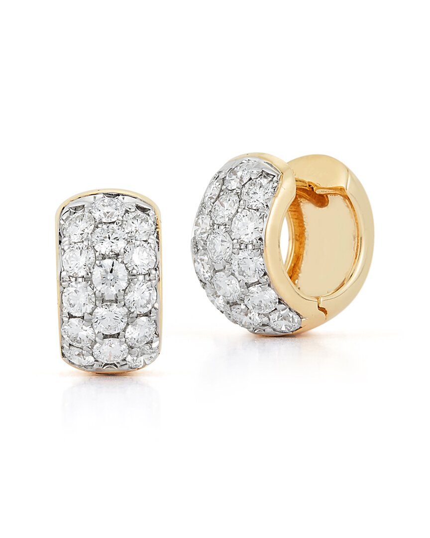 Nephora 14k 1.00 Ct. Tw. Diamond Huggie Earrings