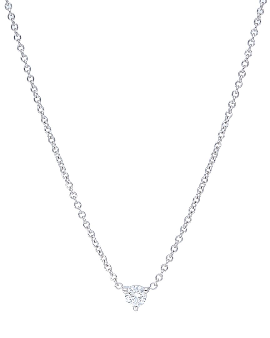 Nephora 14k White Gold 0.15 Ct. Tw. Diamond Necklace